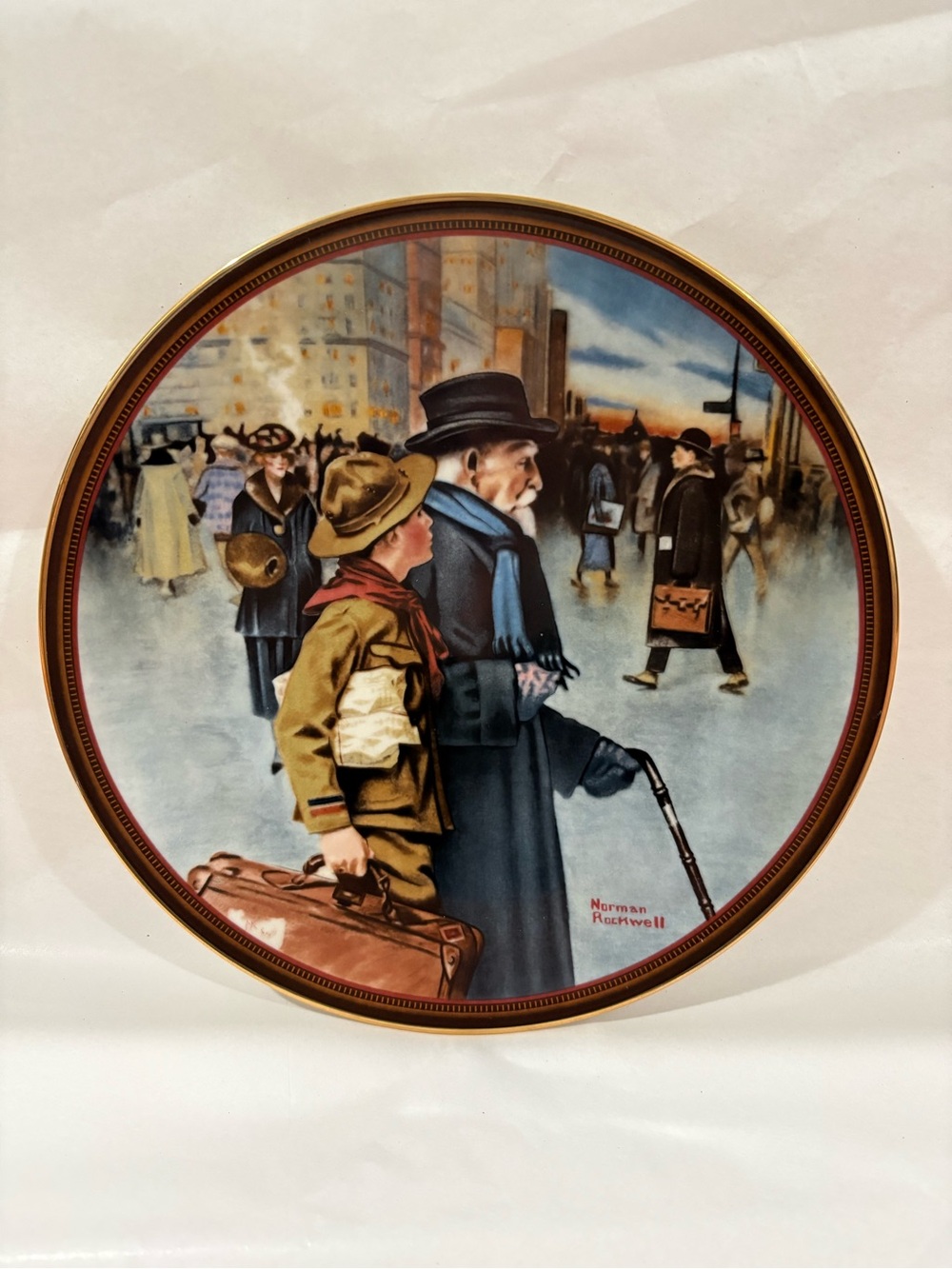 Norman Rockwell Collector Plate - ‘A Helping Hand’